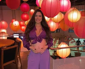 Imagem ilustrativa da imagem Grávida, Raissa Barbosa vai parar no hospital após cair de escada
