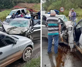 Imagem ilustrativa da imagem Mulher morre e duas pessoas ficam feridas após acidente na BR-262