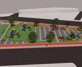 Imagem ilustrativa da imagem Novo parque com brinquedos, campo de futebol e academia em Vila Velha
