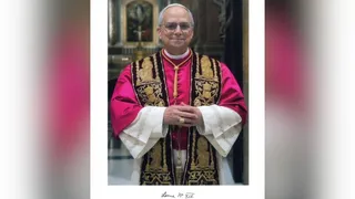 Imagem ilustrativa da imagem Divulgada foto oficial e assinatura do Papa Leão 14