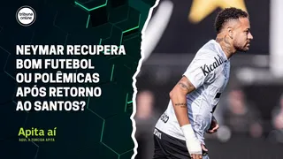 Imagem ilustrativa da imagem Neymar recupera bom futebol ou polêmicas após retorno ao Santos? | Apita Aí #02