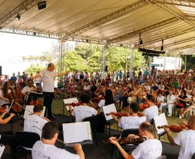 Imagem ilustrativa da imagem Orquestra Sinfônica do ES leva música e cultura ao Parque Casa do Governador