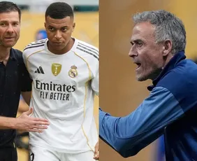 Imagem ilustrativa da imagem PSG vem no embalo da tríplice coroa para desafiar tradição do Real Madrid