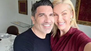 Imagem ilustrativa da imagem Edu Guedes tem alta do hospital 10 dias antes do previsto; Ana Hickmann comemora