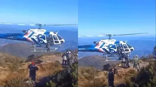 Imagem ilustrativa da imagem Turista com hipotermia é resgatado de helicóptero no Pico da Bandeira