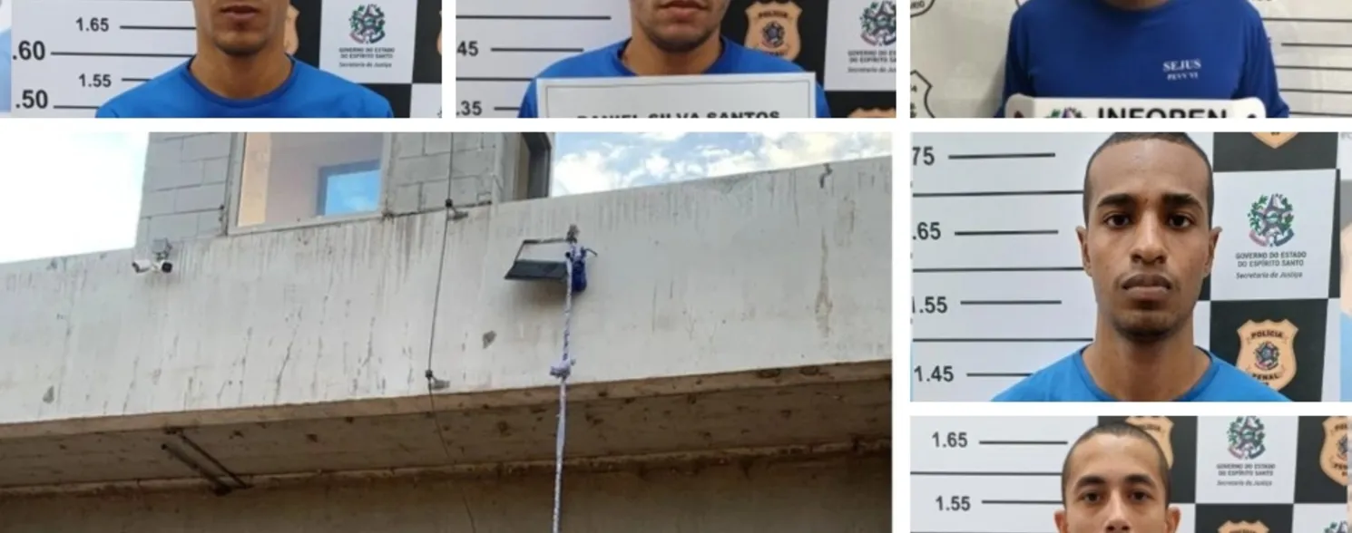 Imagem ilustrativa da imagem Cinco detentos fogem de penitenciária em Vila Velha