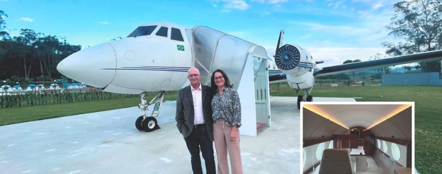 Imagem ilustrativa da imagem Suíte em avião no Caparaó Capixaba impulsiona turismo em Divino de São Lourenço