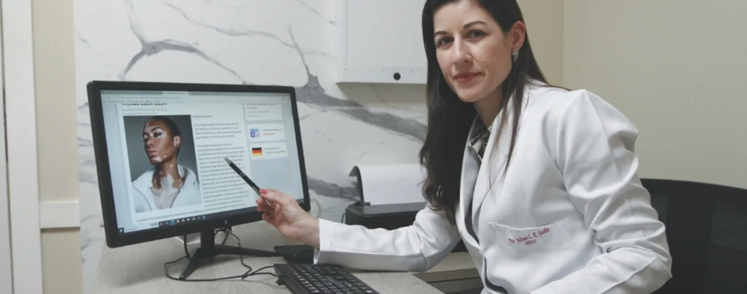 Imagem ilustrativa da imagem Vitiligo: dermatologista explica doença que causa perda de cor na pele