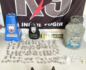 Imagem ilustrativa da imagem Adolescentes são detidos após drogas serem encontradas em tonel no Noroeste do ES