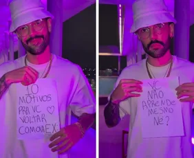 Imagem ilustrativa da imagem Após suposta agressão, Luan Pereira posta '10 motivos para voltar com ex'