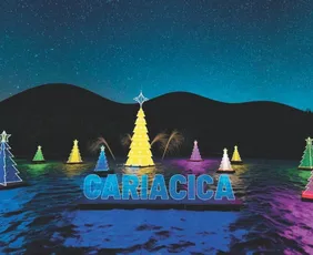 Imagem ilustrativa da imagem Árvore flutuante e Casa do Papai Noel: as novidades do Natal em Cariacica