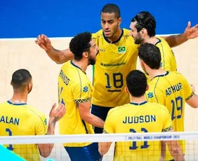 Imagem ilustrativa da imagem Brasil leva 3 a 0 da Sérvia e se complica no Mundial masculino de vôlei