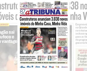 Imagem ilustrativa da imagem Confira os destaques do jornal A Tribuna desta quinta-feira