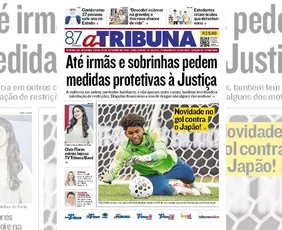 Imagem ilustrativa da imagem Confira os destaques do jornal A Tribuna desta segunda-feira