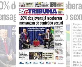 Imagem ilustrativa da imagem Confira os destaques do jornal A Tribuna desta segunda-feira