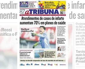 Imagem ilustrativa da imagem Confira os destaques do jornal A Tribuna desta sexta-feira