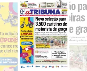 Imagem ilustrativa da imagem Confira os destaques do jornal A Tribuna desta terça-feira