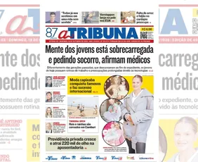 Imagem ilustrativa da imagem Confira os destaques do jornal A Tribuna deste domingo
