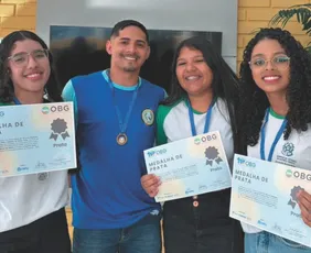 Imagem ilustrativa da imagem Feras da Geografia conquistam 7 medalhas em competição nacional