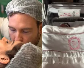 Imagem ilustrativa da imagem Filha de Maira Cardi e Thiago Nigro recebe alta da UTI