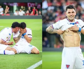 Imagem ilustrativa da imagem Filho de técnico do Boca faz gol e chora dois dias após morte do pai