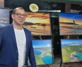 Imagem ilustrativa da imagem Fotógrafo premiado lança livro de luxo com mais de 200 fotos de Guarapari