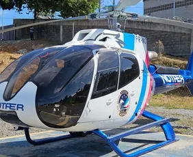 Imagem ilustrativa da imagem Motociclista sofre fraturas em acidente e é resgatado de helicóptero no ES
