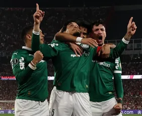 Imagem ilustrativa da imagem Palmeiras abre vantagem sobre o River Plate nas quartas da Libertadores