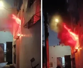Imagem ilustrativa da imagem Preso suspeito de incendiar casa e ferir o filho com faca ao tentar agredir mulher