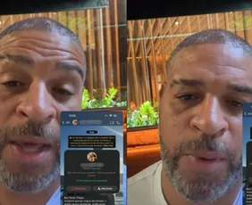 Imagem ilustrativa da imagem Adriano Imperador diz que mãe perdeu R$ 15 mil em golpe e dá ultimato a criminoso