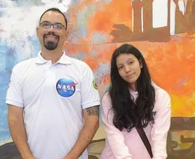 Imagem ilustrativa da imagem Aluna de escola pública de Vitória participa de experimento em missão da Nasa