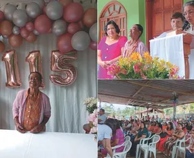 Imagem ilustrativa da imagem Aos 115 anos, dona Alvarina ainda varre a casa e lava roupas