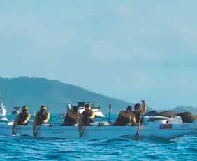 Imagem ilustrativa da imagem Atletas de canoa havaiana do ES conquistam pódio em São Paulo