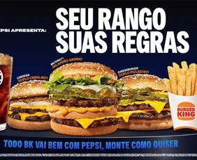 Imagem ilustrativa da imagem Burger King e Pepsi lançam sanduíches exclusivos criados por clientes