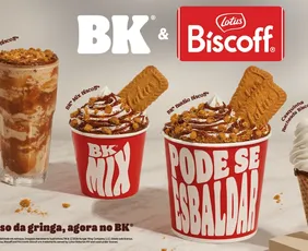 Imagem ilustrativa da imagem Burger King lança linha de sobremesas com o biscoito Biscoff