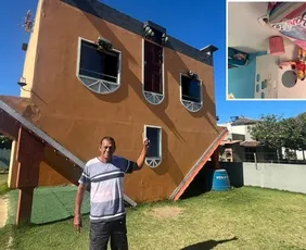 Imagem ilustrativa da imagem Casa de cabeça para baixo em Guriri amplia horário de visitação