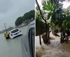 Imagem ilustrativa da imagem Cidade onde mais choveu em 24 horas, Linhares registra alagamentos na madrugada