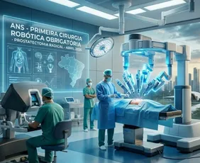 Imagem ilustrativa da imagem Cirurgia robótica para tratar câncer de próstata