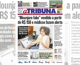 Imagem ilustrativa da imagem Confira os destaques do jornal A Tribuna desta quarta-feira