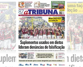 Imagem ilustrativa da imagem Confira os destaques do jornal A Tribuna desta quinta-feira