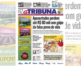 Imagem ilustrativa da imagem Confira os destaques do jornal A Tribuna desta sexta-feira