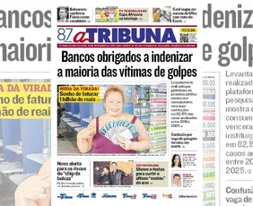 Imagem ilustrativa da imagem Confira os destaques do jornal A Tribuna desta sexta-feira