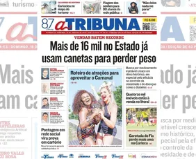 Imagem ilustrativa da imagem Confira os destaques do jornal A Tribuna deste domingo