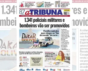 Imagem ilustrativa da imagem Confira os destaques do jornal A Tribuna deste sábado