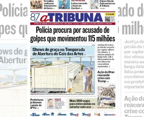 Imagem ilustrativa da imagem Confira os destaques do jornal A Tribuna deste sábado