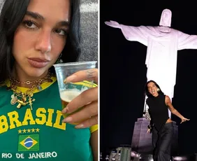 Imagem ilustrativa da imagem Dua Lipa compartilha álbum de fotos do Rio e se declara: 'No meu coração'