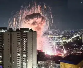 Imagem ilustrativa da imagem Explosão em galpão deixa um morto e atinge veículos e casas na zona leste de SP