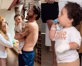 Imagem ilustrativa da imagem Filho de Viih Tube, de 1 ano, sofre queimadura e passa por cirurgia