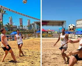 Imagem ilustrativa da imagem Guriri recebe pela primeira vez a 1ª Etapa do Brasileiro de Futevôlei