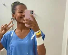 Imagem ilustrativa da imagem Jovem que nasceu sem um rim comemora vida nova após transplante